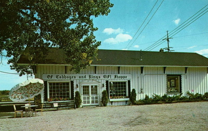 The Station @ 310 (Of Cabbages and Kings Gift Shop) - Vintage Postcard (newer photo)